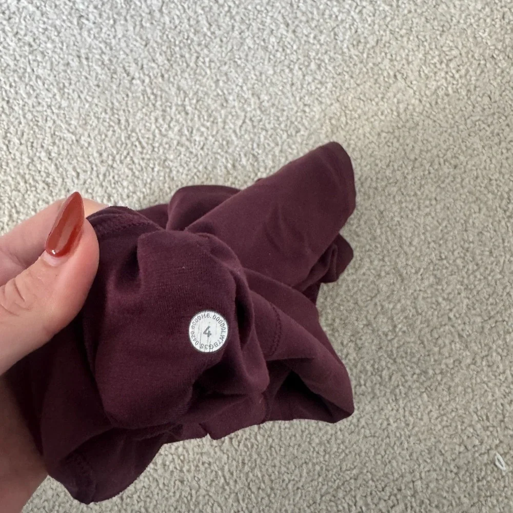 Lululemon Athletica Deep Red Bike Shorts